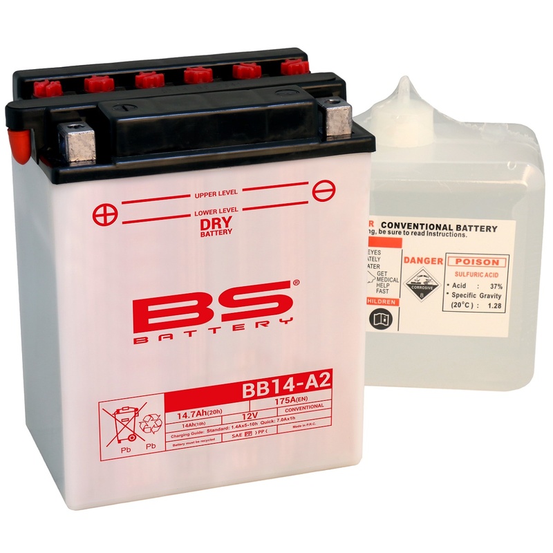 Bs Battery Vysoce výkonná baterie s kyselinou BB14A-A2 310571