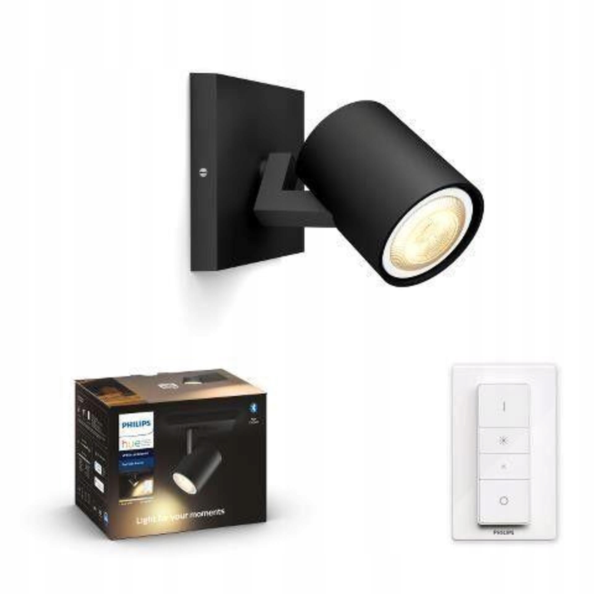 Philips Hue Wa Runner bodové Led svietidlo GU10 5W 350lm 2200-6500K IP20 čer