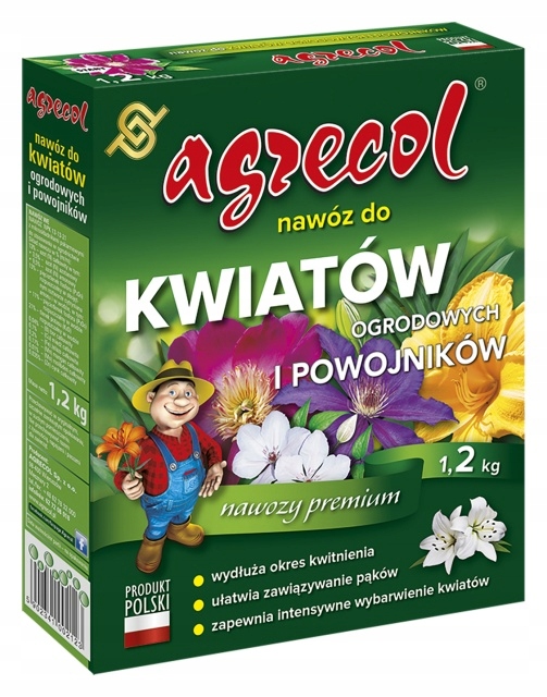 

Nawóz do kwiatów ogrodowych 1,2 kg Agrecol