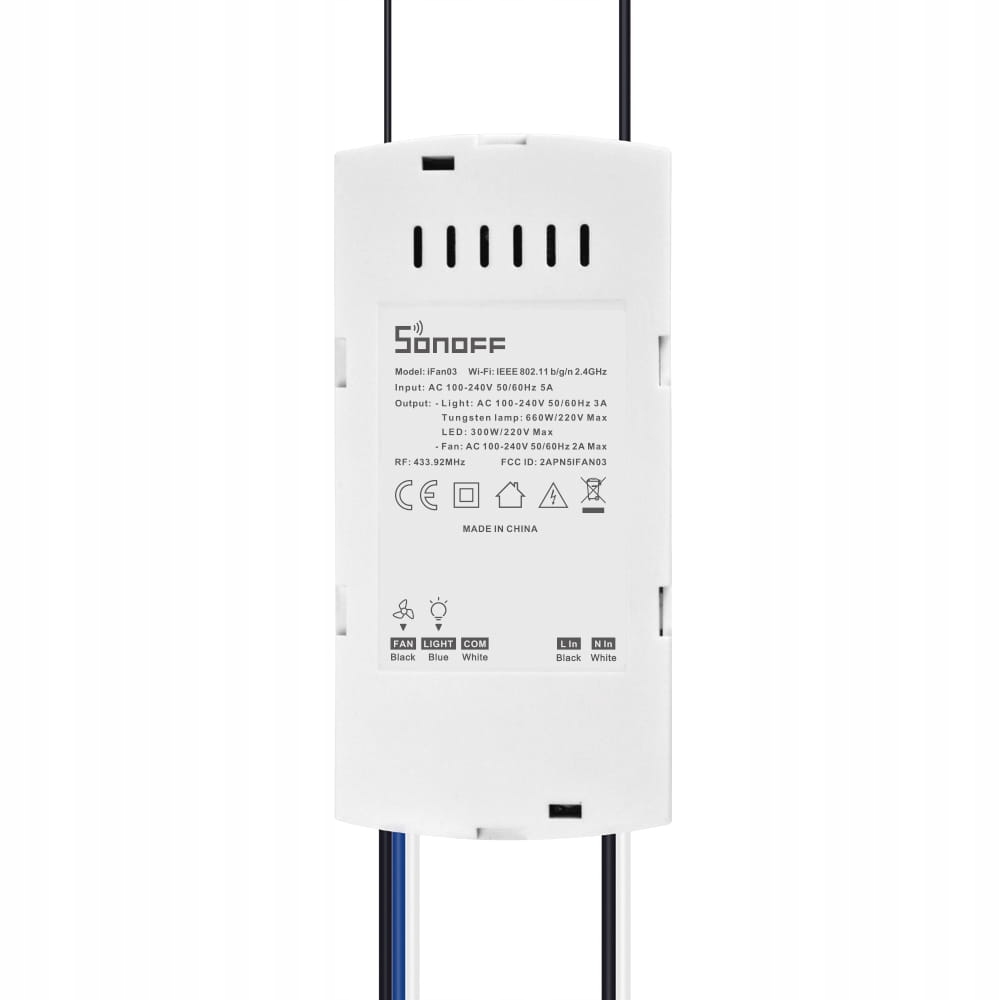 Sterownik wiatraka ściemniacz Sonoff pilot RF WiFi Rodzaj inny