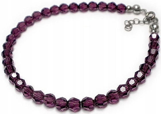 Krystaly Náramek Stříbro Amethyst