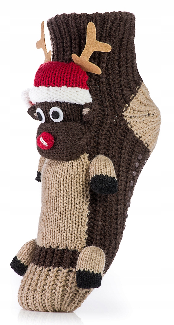 

Upominek na święta skarpety w renifery