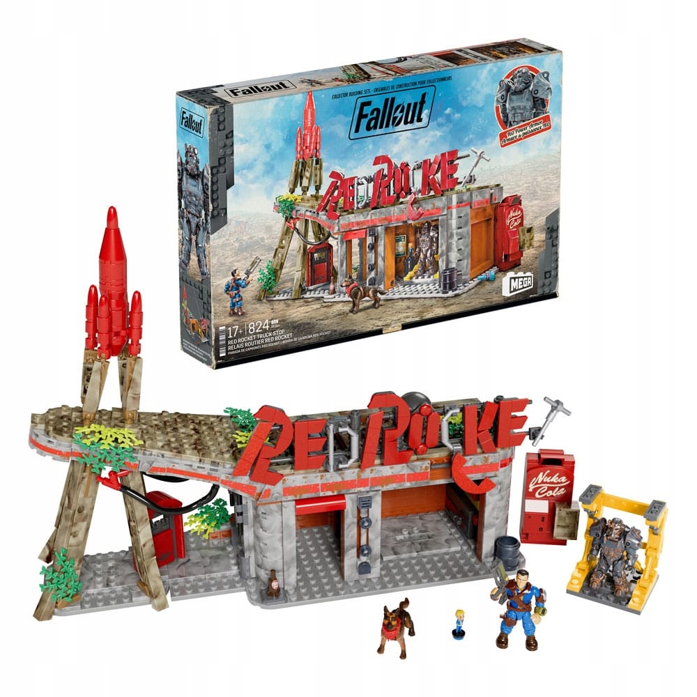 Mattel Klocki Fallout Stacja Red Rocket Truck Stop HXT00 824 elementy