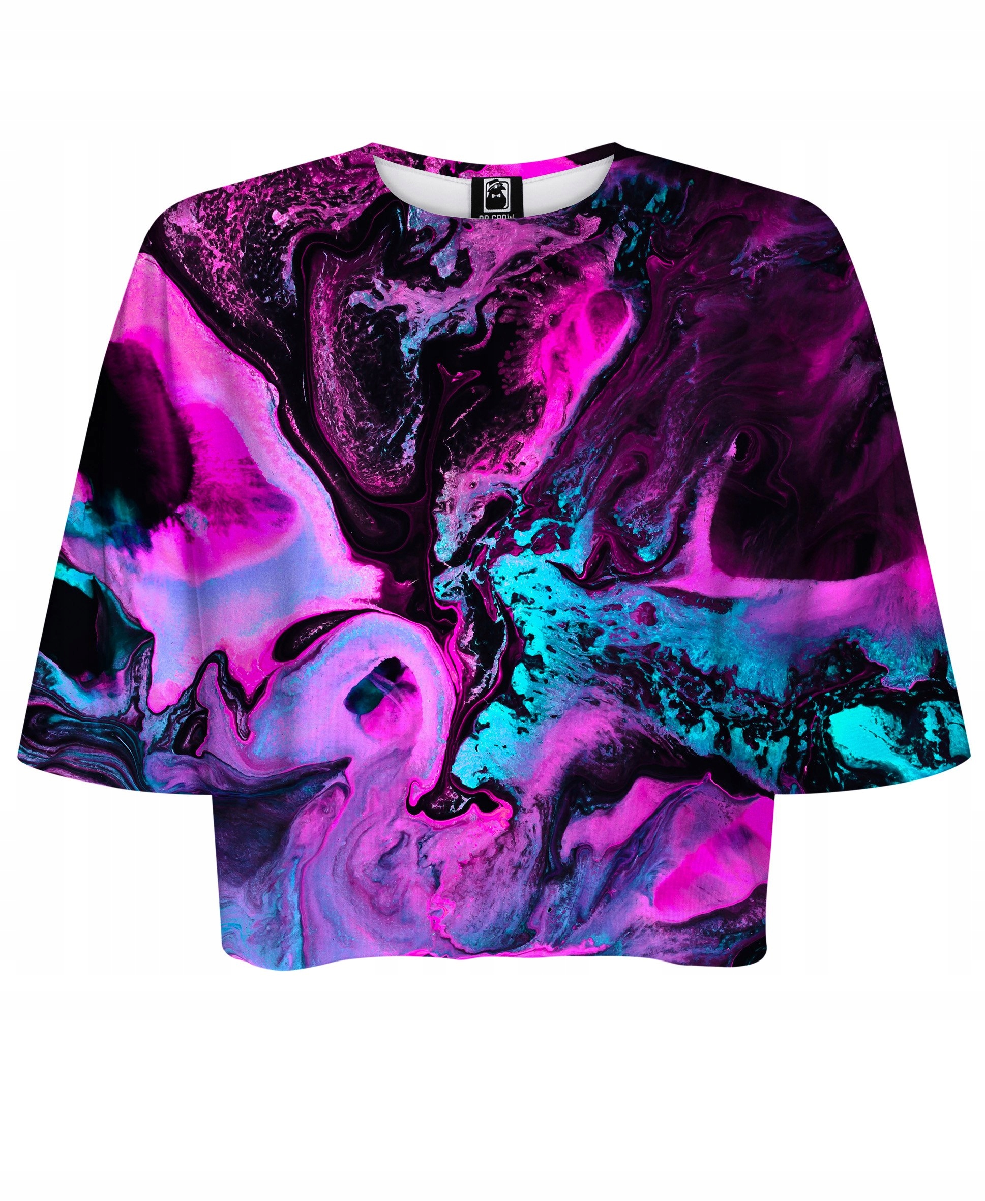 Tričko Crop Marble Neon XS/S DARČEK DR.CROW