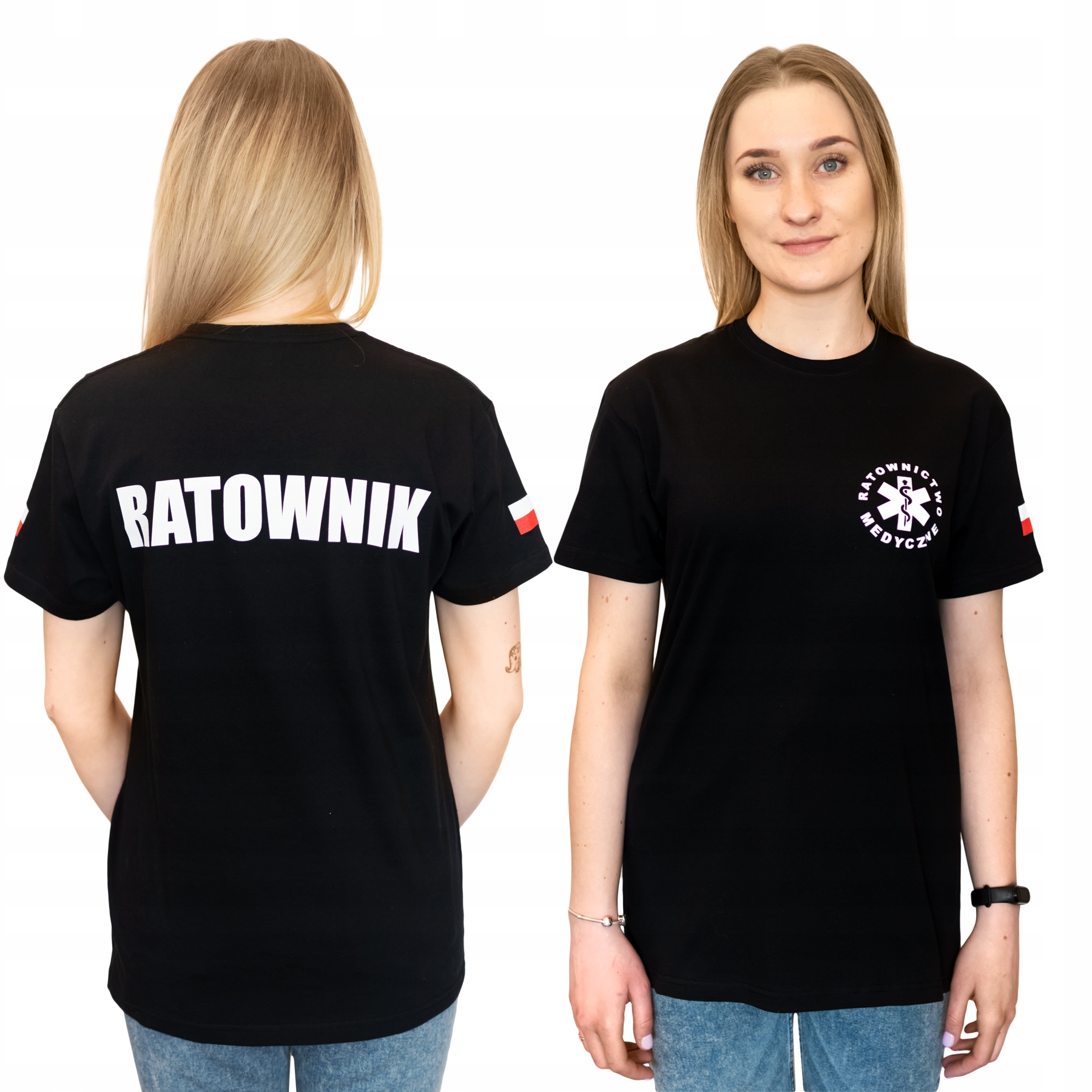 

Koszulka Ratownik Czarna Flagi T-shirt 190g XL