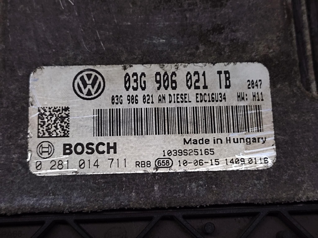 SKODA OCTAVIA II 1.9 TDI control unit of the engine 0281014711