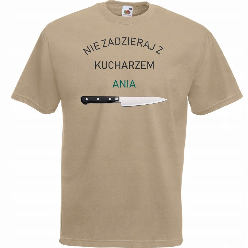 

Koszulka nie zadzieraj z kucharzem XXL khaki