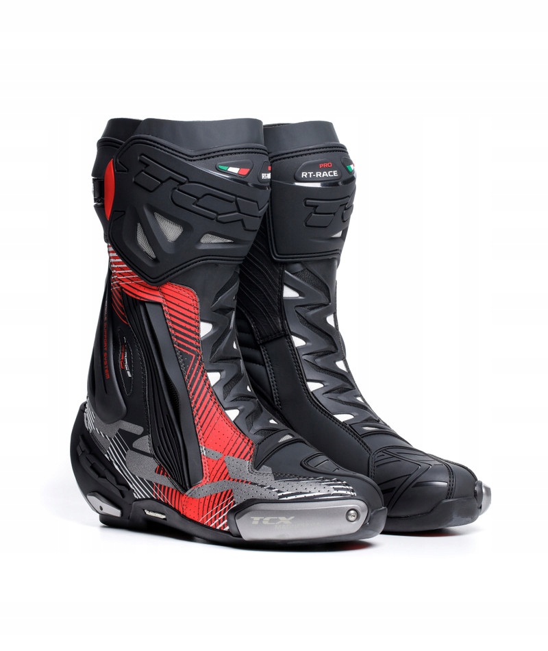 Tcx RT-Race Pro Air 43 Čierna Červená Biela Torové topánky Ce Michelin