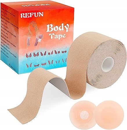 REFUN Klejony Biustonosz Push-up Taśma Boob Tape Body Tape