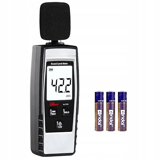 Cyfrowy miernik poziomu hałasu 30-130dBA Tester dżwięku LEC-1359 LEERCHUANG