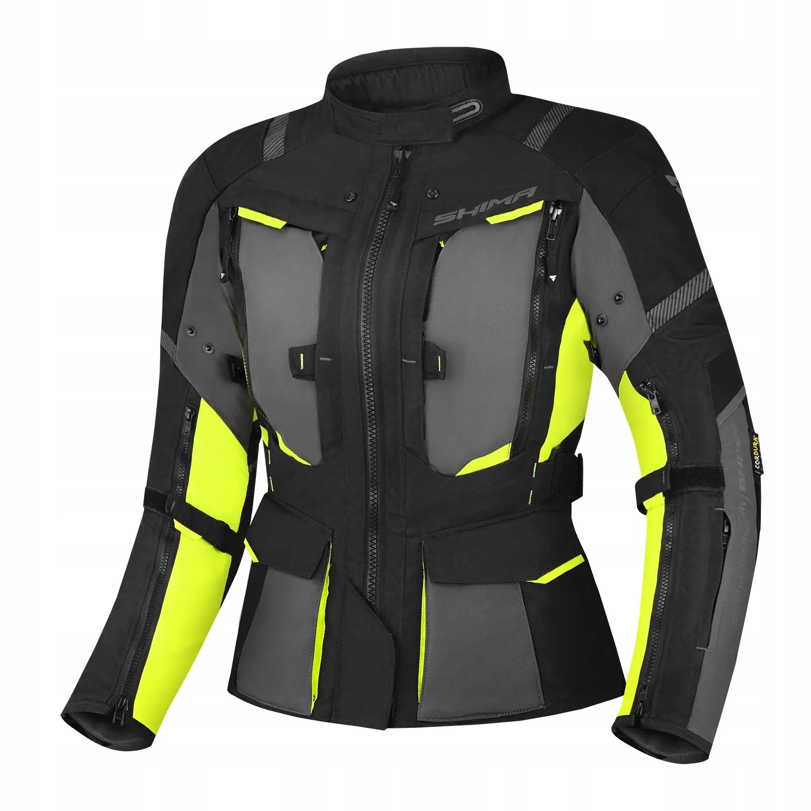 Dámska turistická motocyklová bunda Shima Hero 2.0 Lady Yellow Fluo S