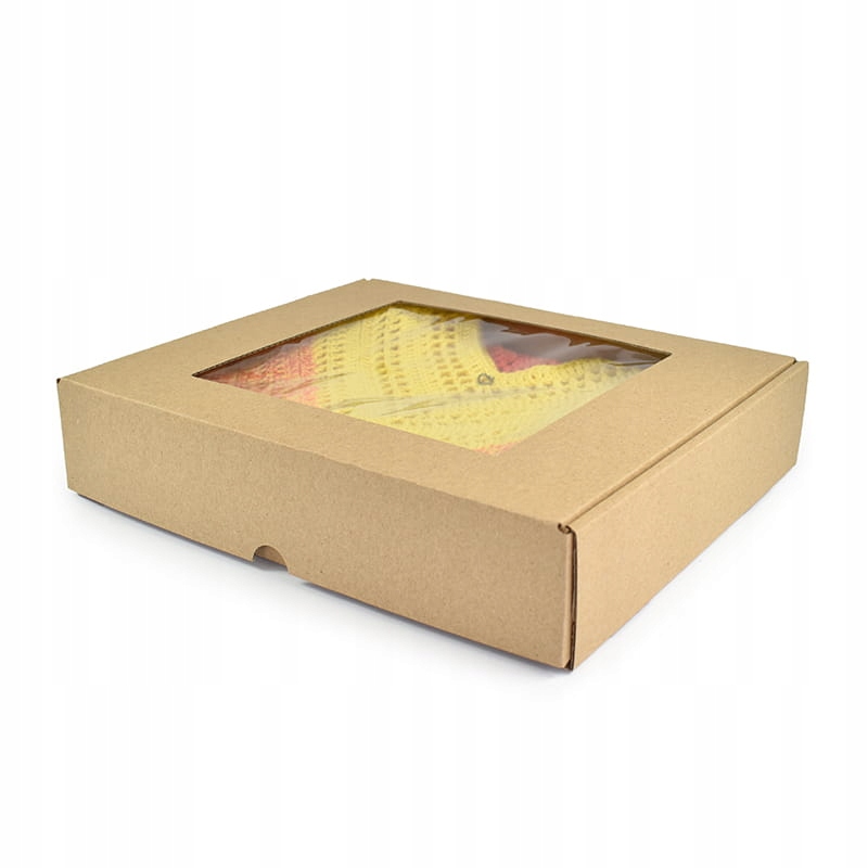 

Pudełko z klapką i okienkiem 25x20x5cm Premium