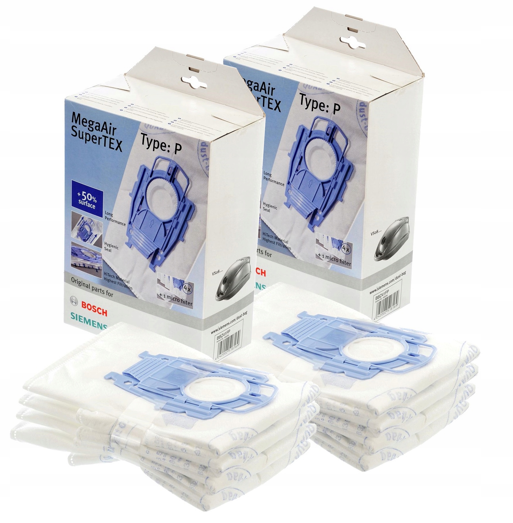 

Worki do odkurzaczy Bosch BBZ41FP typ P MegaAir