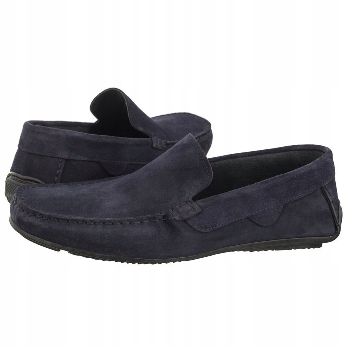 Pánské polobotky Klasické mokasíny Ryłko Tmavě modré IPAR14__ _1FR