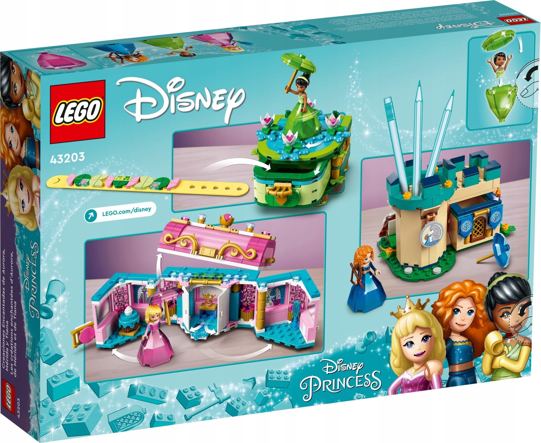 

Lego Disney 43203 Twory Aurory Meridy i Tiany Nowe