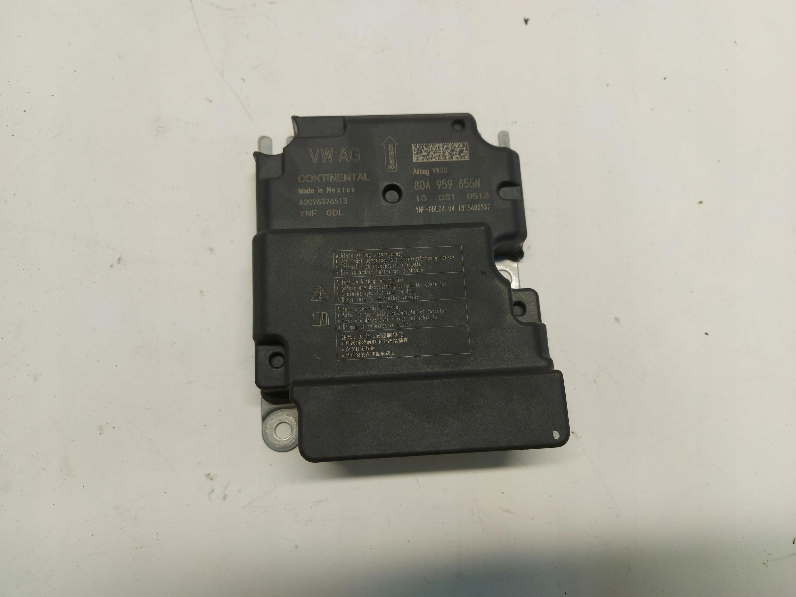 Audi Q5 80A 45 TFSI MODUŁ SENSOR AIRBAG 80A959655N