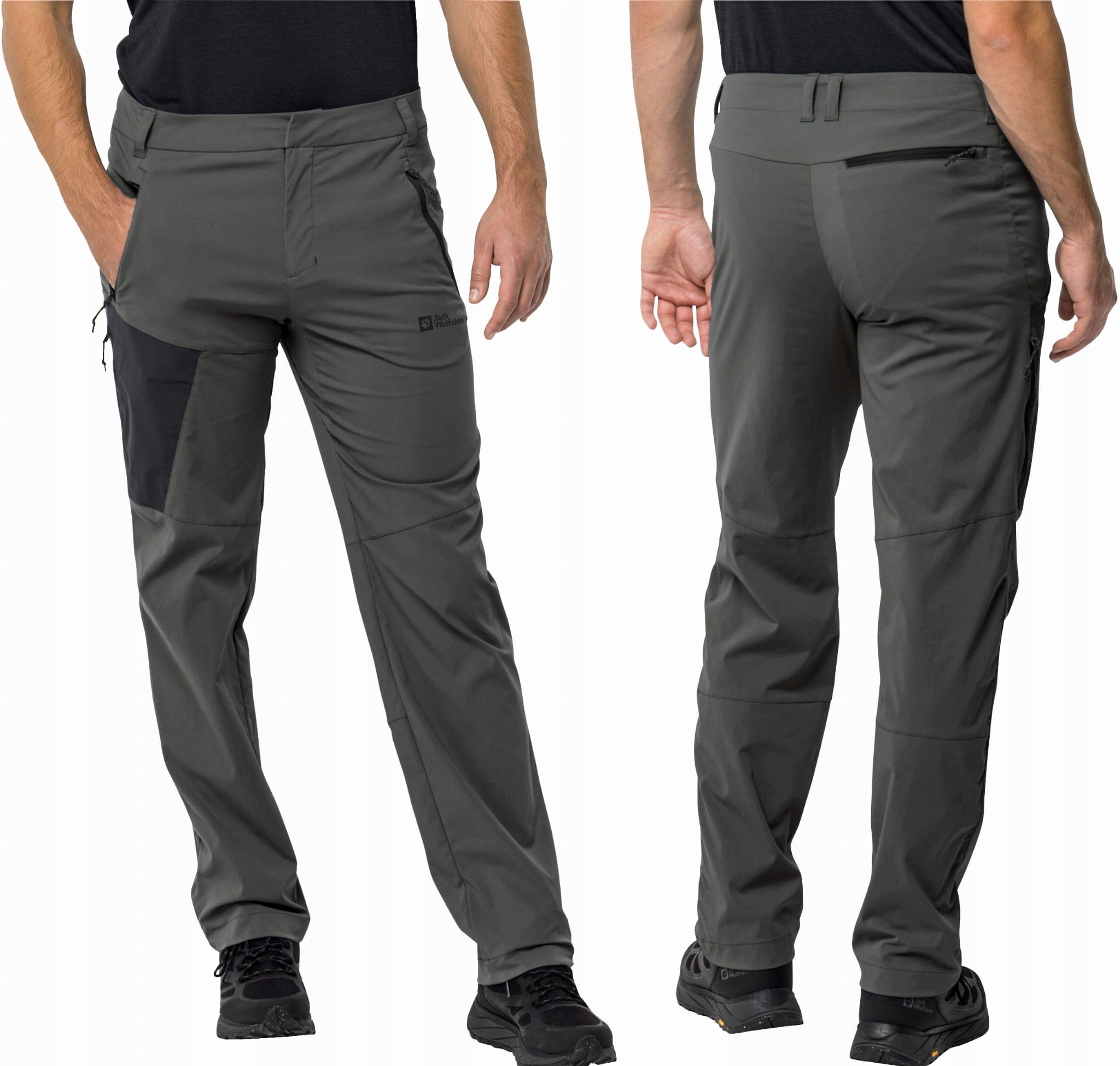 Jack Wolfskin Spodnie Trekkingowe Turystyczne Męskie W Góry Cienkie 46