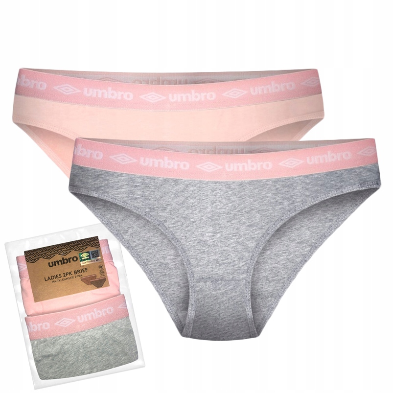 

Figi Damskie Sportowe 2 Pary Bawełniane Umbro S