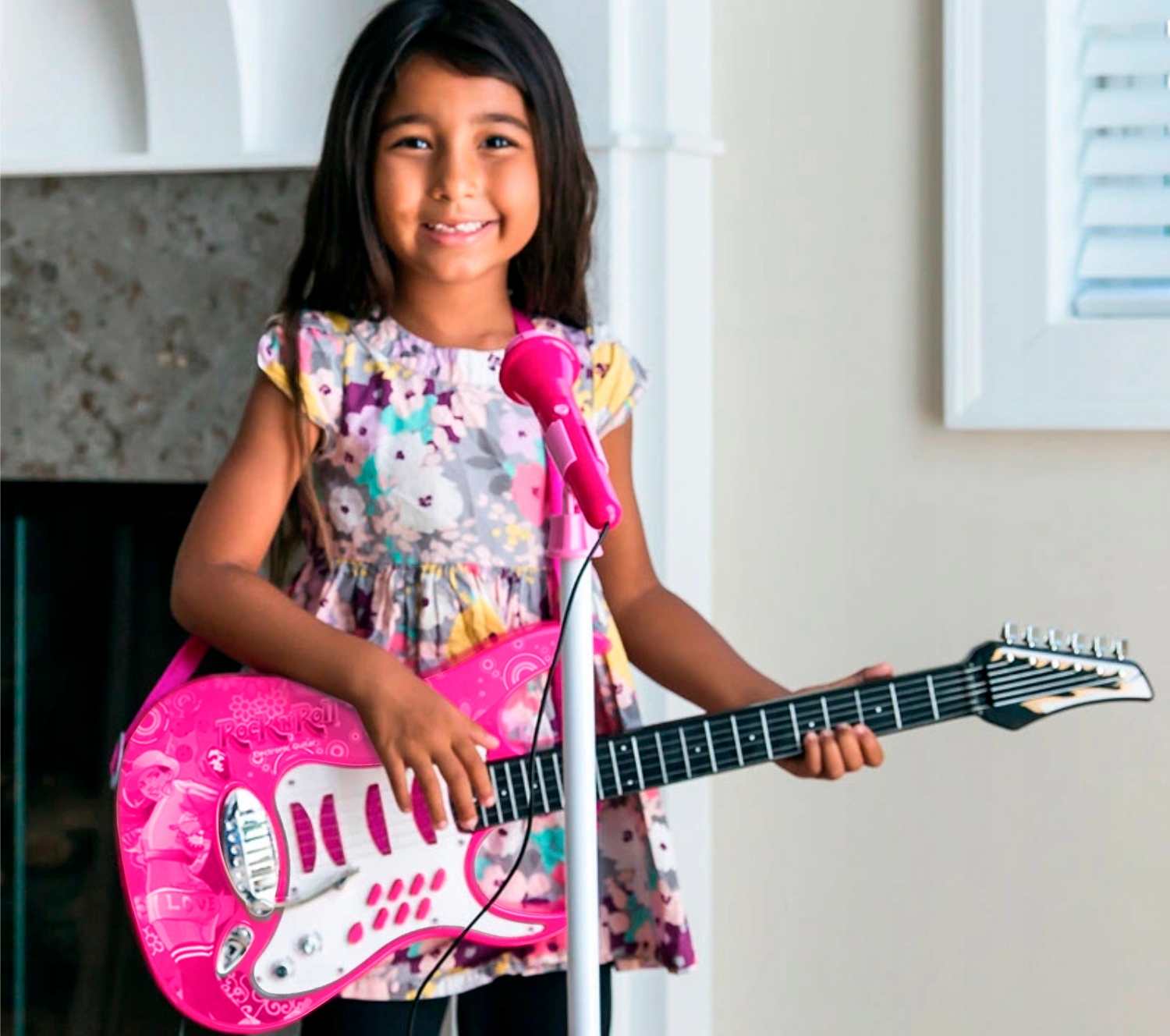 Elektrická gitara pre deti, mikrofónový zosilňovač