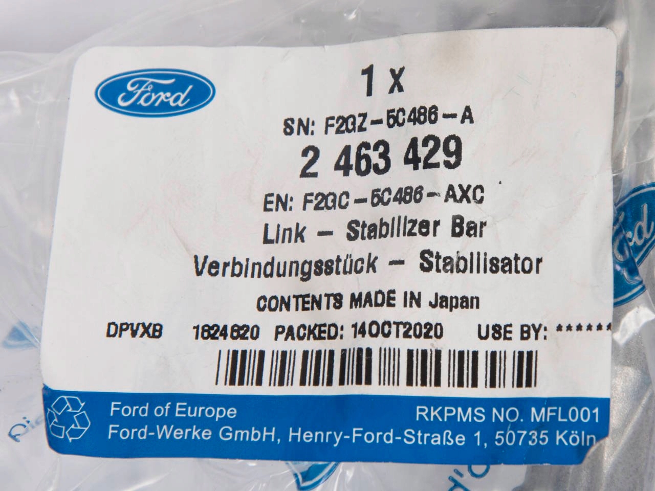 LACZNIK STABILIZATORA TYL EDGE MUSTANG S MAX Installation side rear