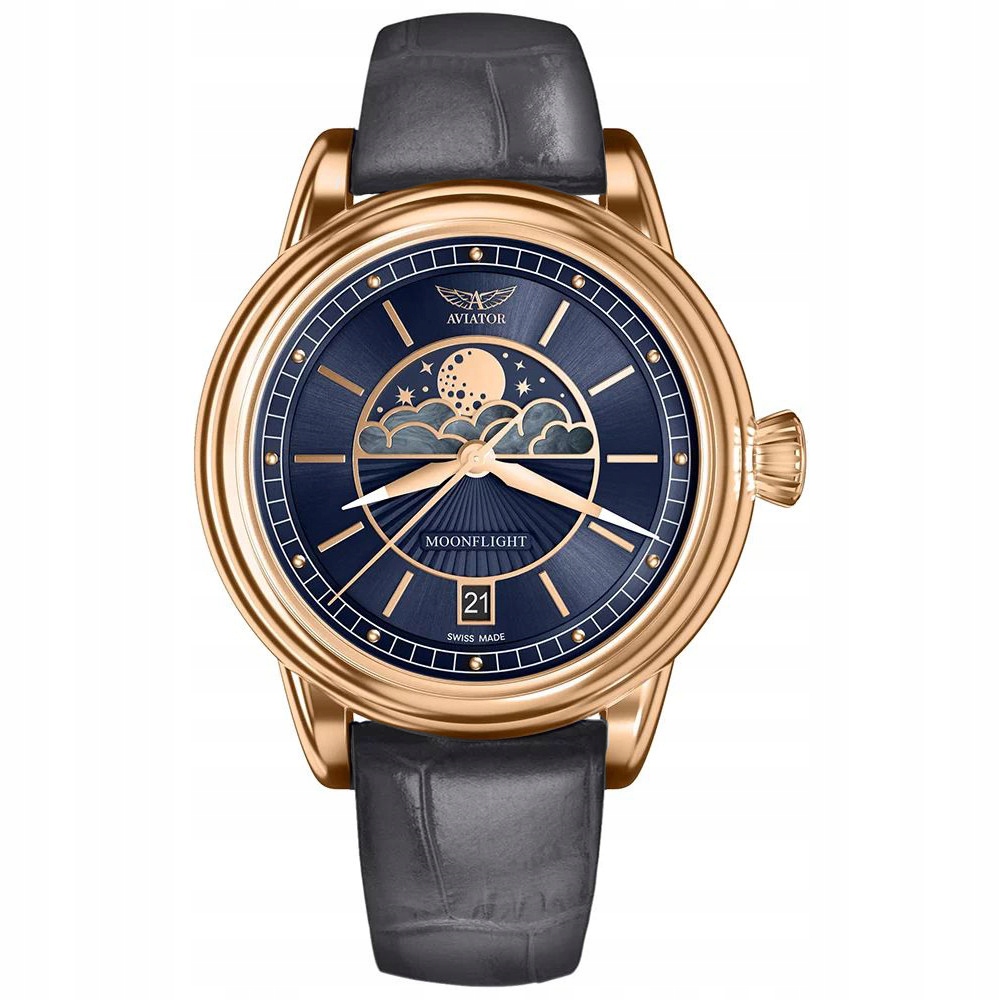 Dámské hodinky Aviator V.1.33.2.256.4GM šedé