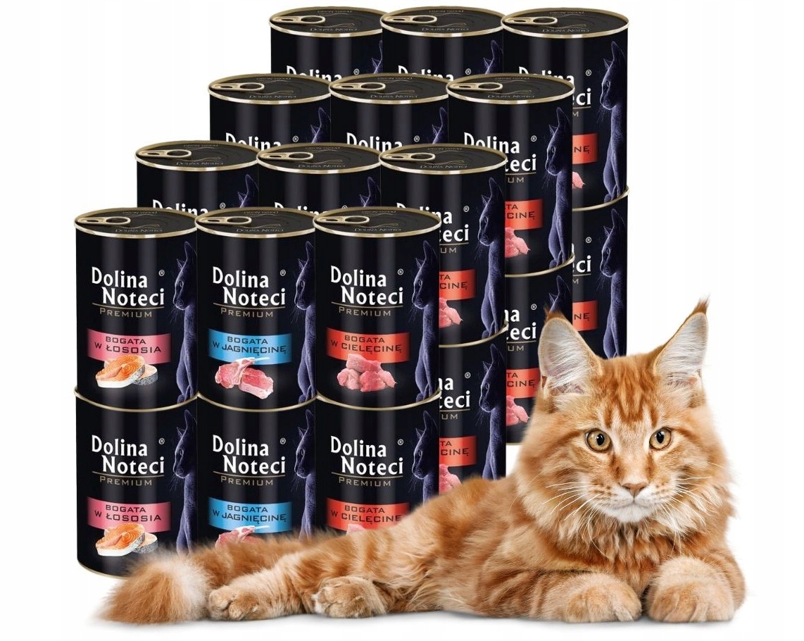 Levně Mokré krmivo pro kočky Dolina Noteci Premium MIX 3 příchutí 24x400 g