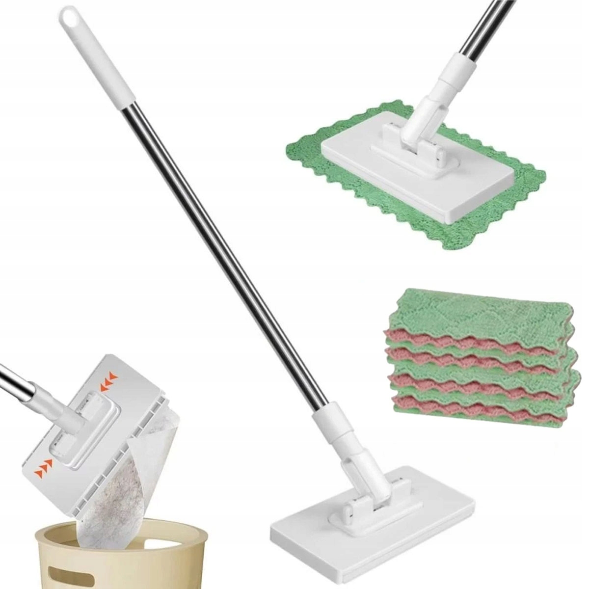 Levně Automatický Mop 360, Multifunkční, Plochý, Volně Stojící