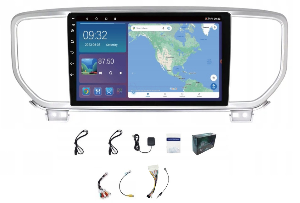 Rádio Navigácia Gps Kia Sportage 2018-2022 Wifi Carplay Bt Usb 4GB 64GB