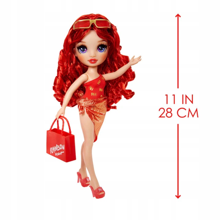 RAINBOW HIGH SWIM & STYLE Lalka RUBY ANDERSON Strój Kapielowy Marka MGA