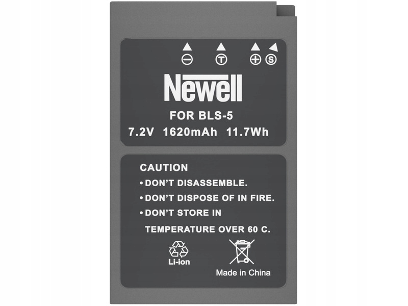 

Akumulator Newell 1620 mAh do Olympus BLS-5
