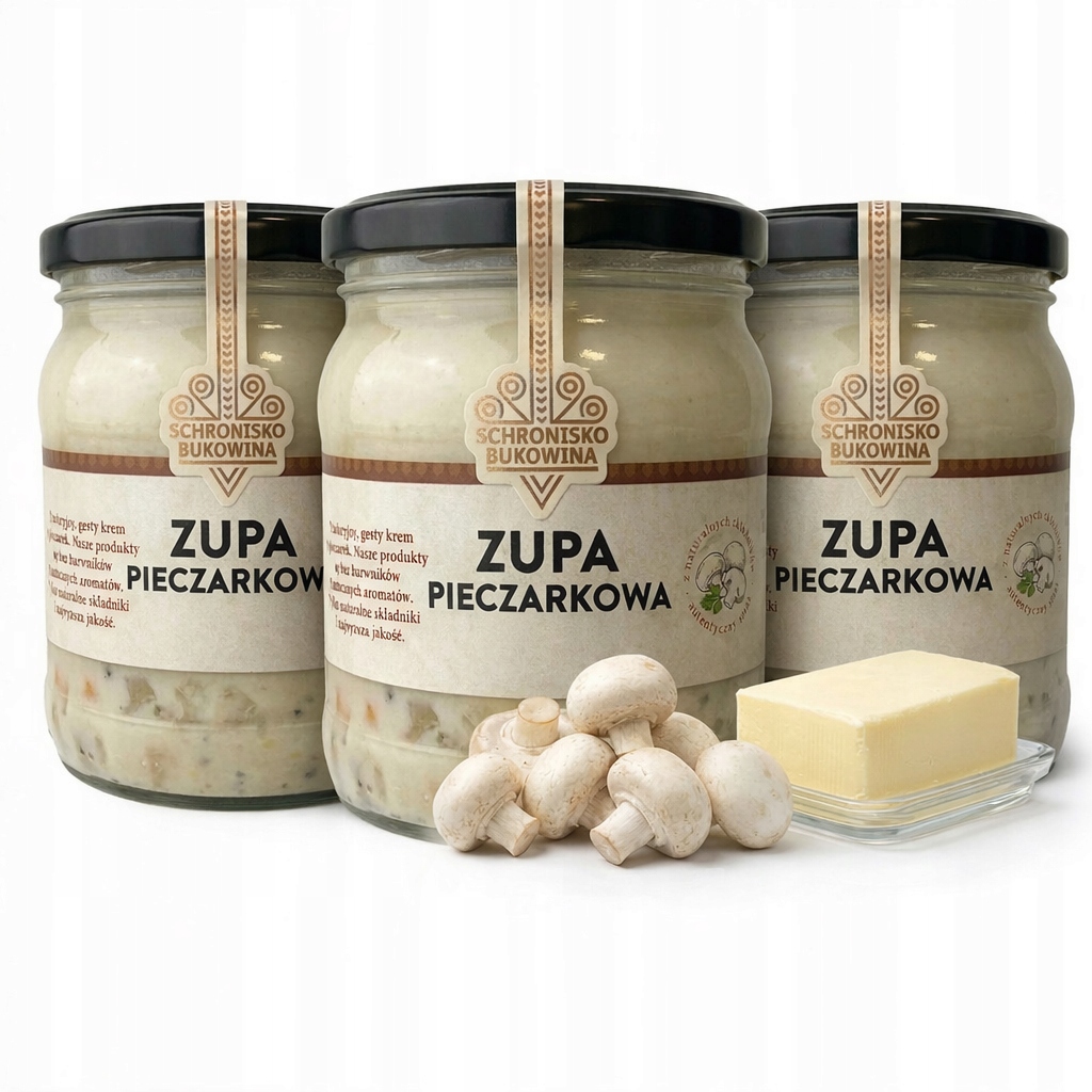 Levně Pravá žampionová polévka se zeleninou přírodní, bez E, pasterizované sklo