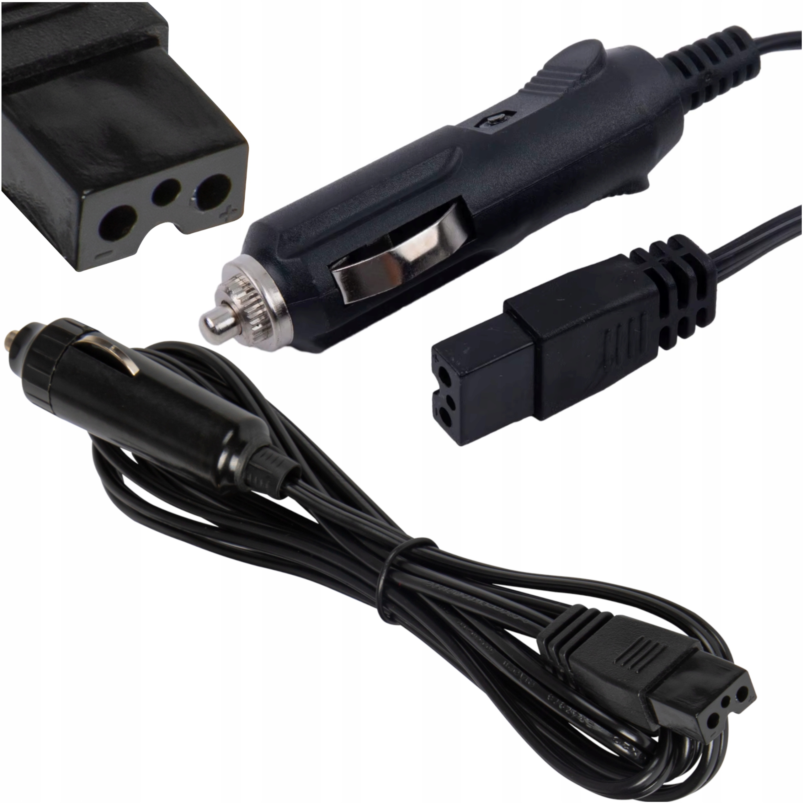 Kabel Do Lodówki Samochodowej Turystycznej Przewód Zasilający 12V 24V 2m