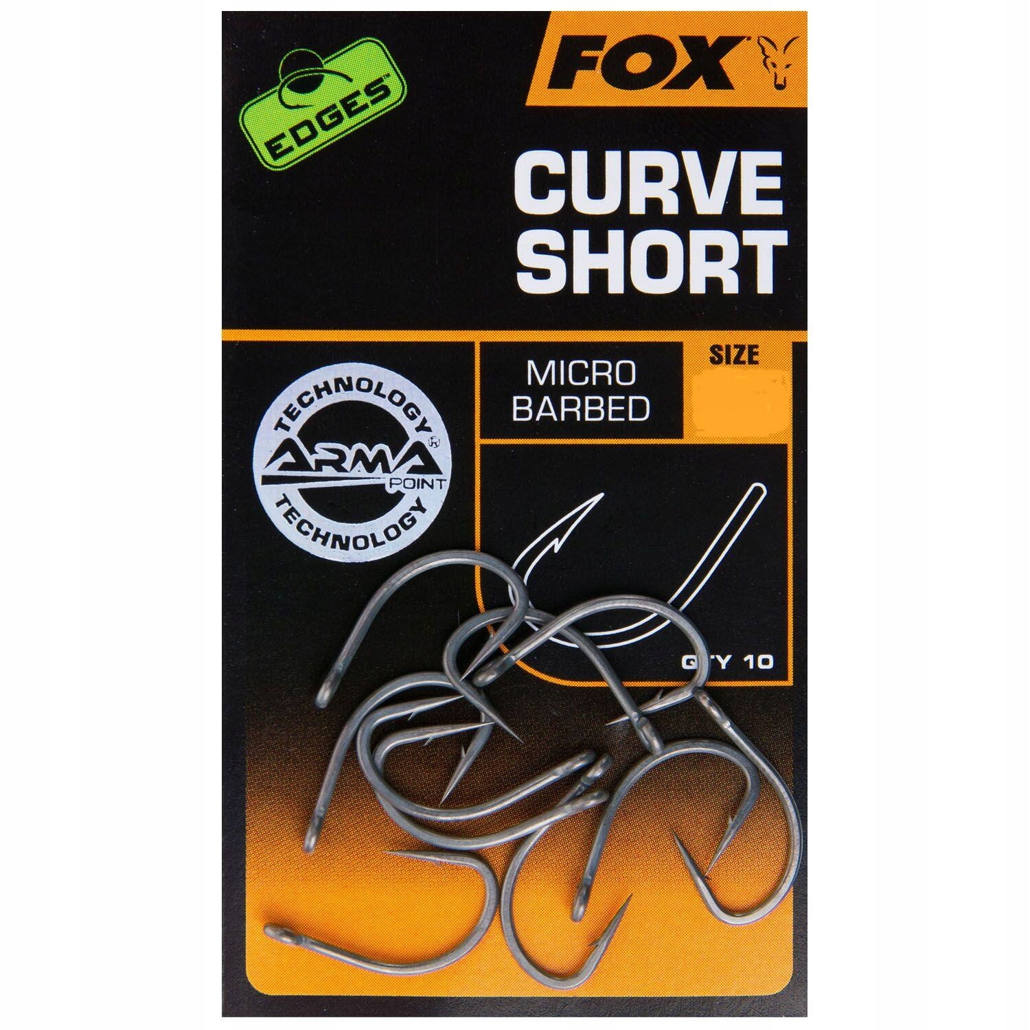Fox Edges Haczyki Curve Shank Short roz. 2