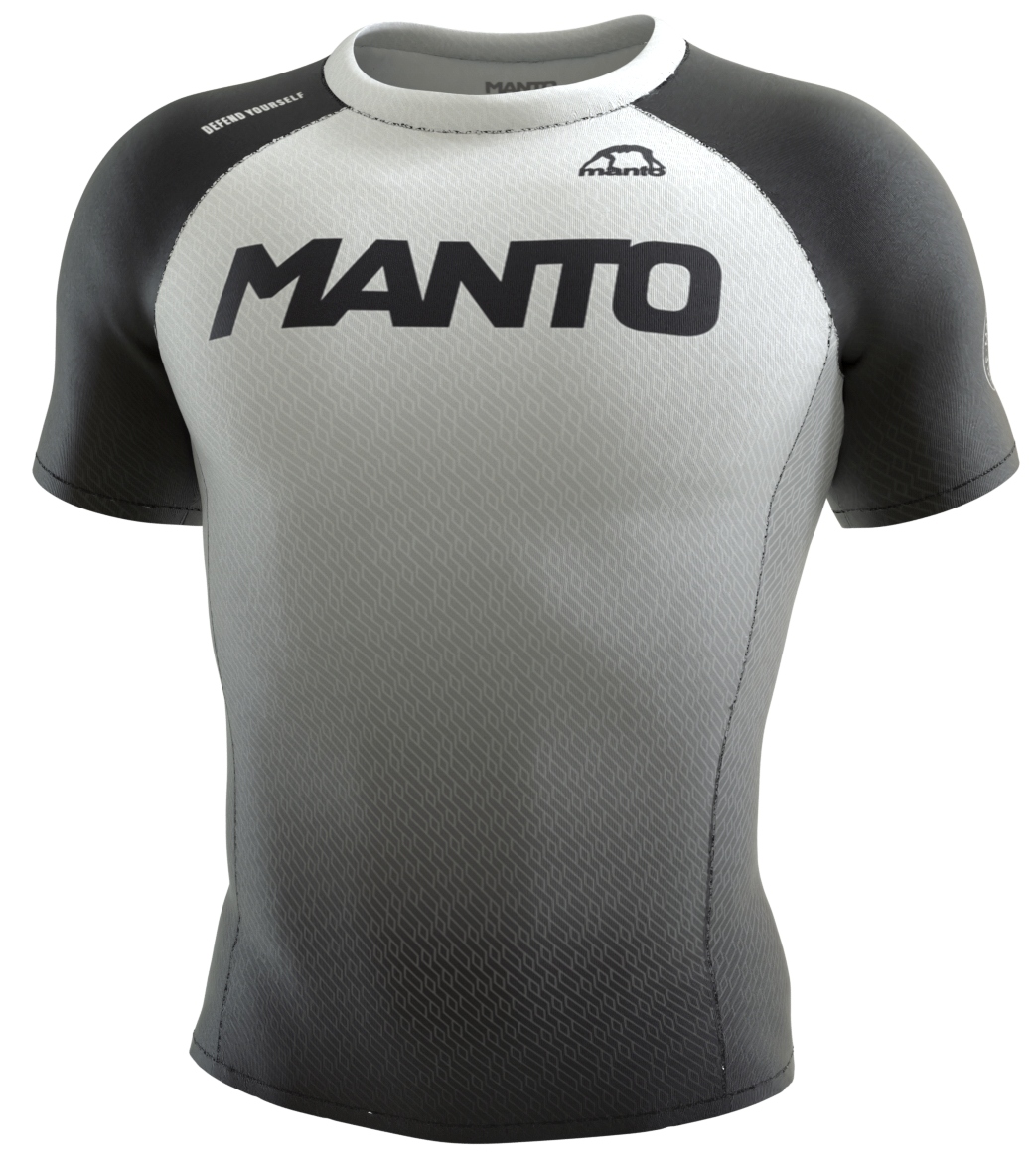 MANTO Rashguard RANK biały krótki rękaw rozm. XL