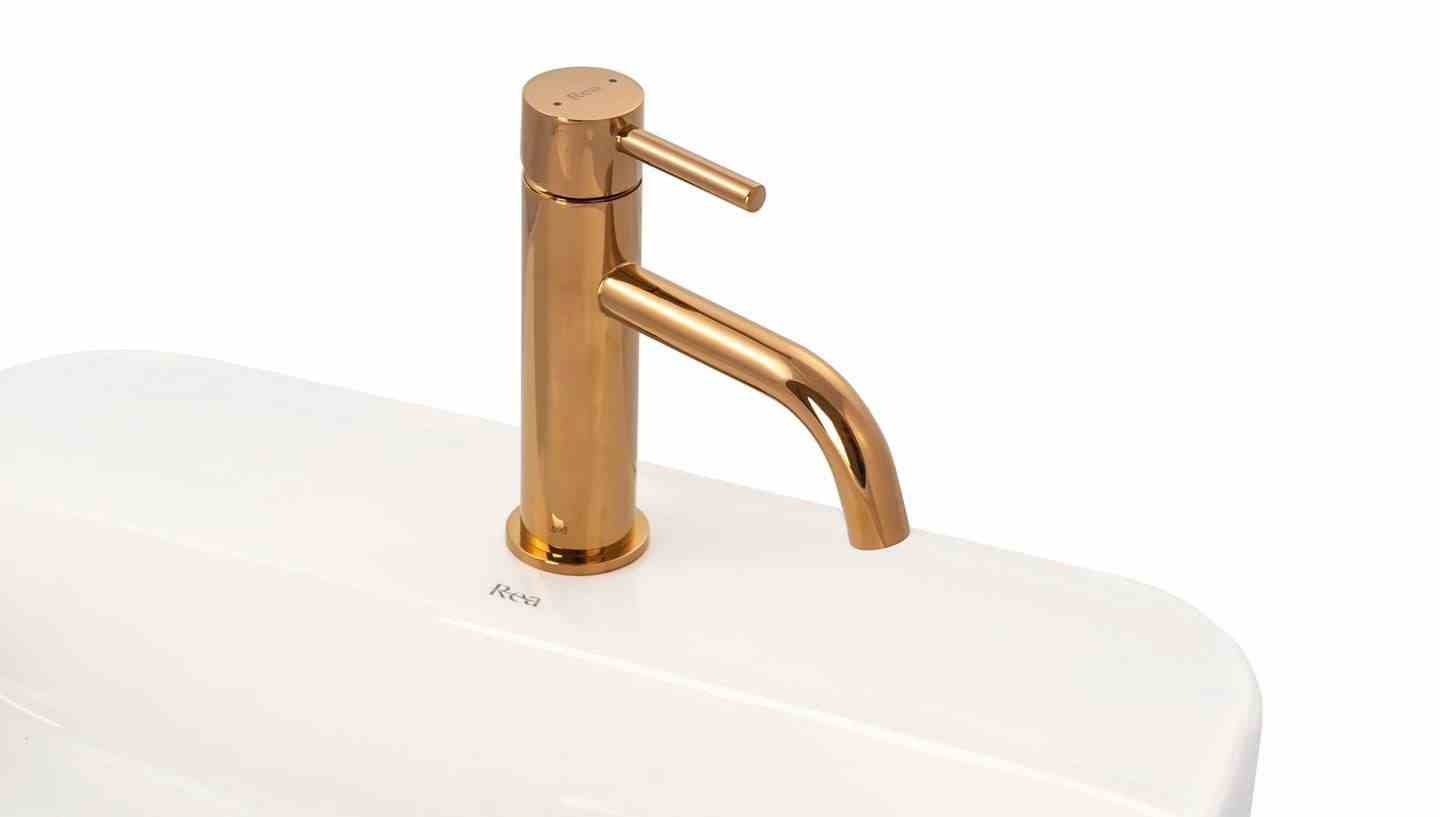 BATERIA UMYWALKOWA LUNGO ROSE GOLD NISKA REA Rodzaj baterii Bateria umywalkowa