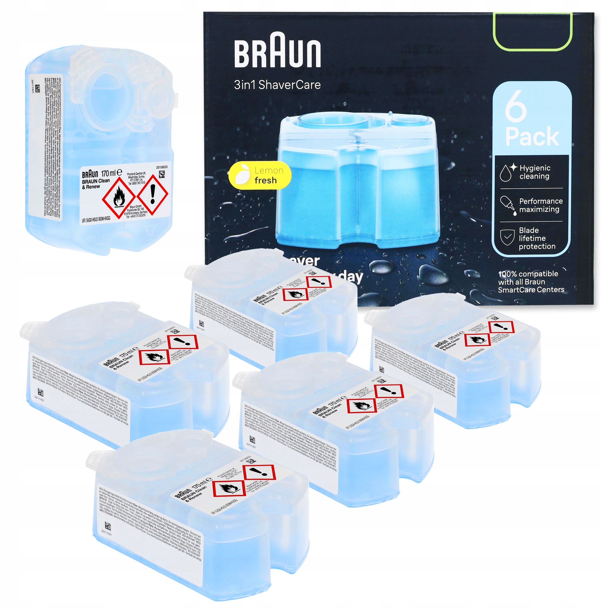 Náplň Tekutý holicí strojek Braun Ccr 5+1 Clean&Renew