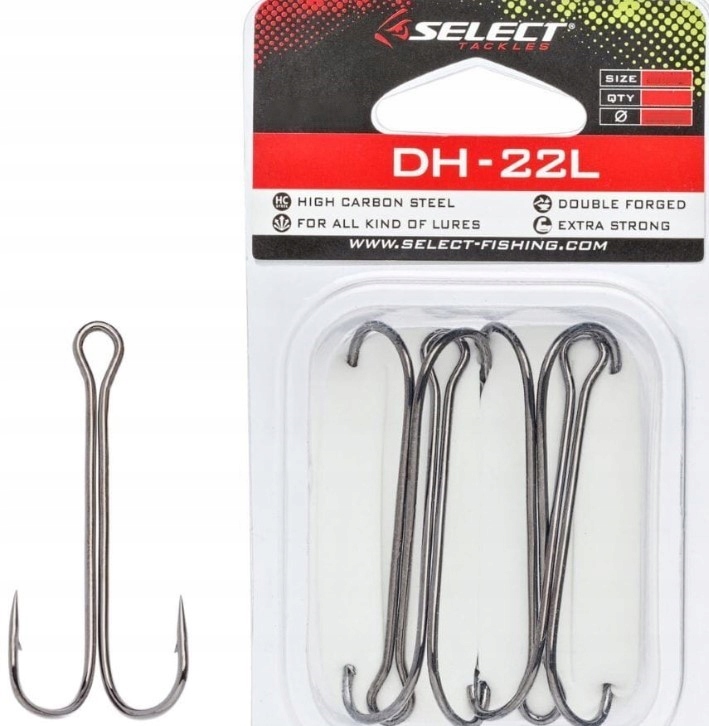 Select haki Double Hook DH-22L #8 8 szt.