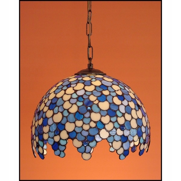 Lampa luster záves vitráž Kvapka 40 cm