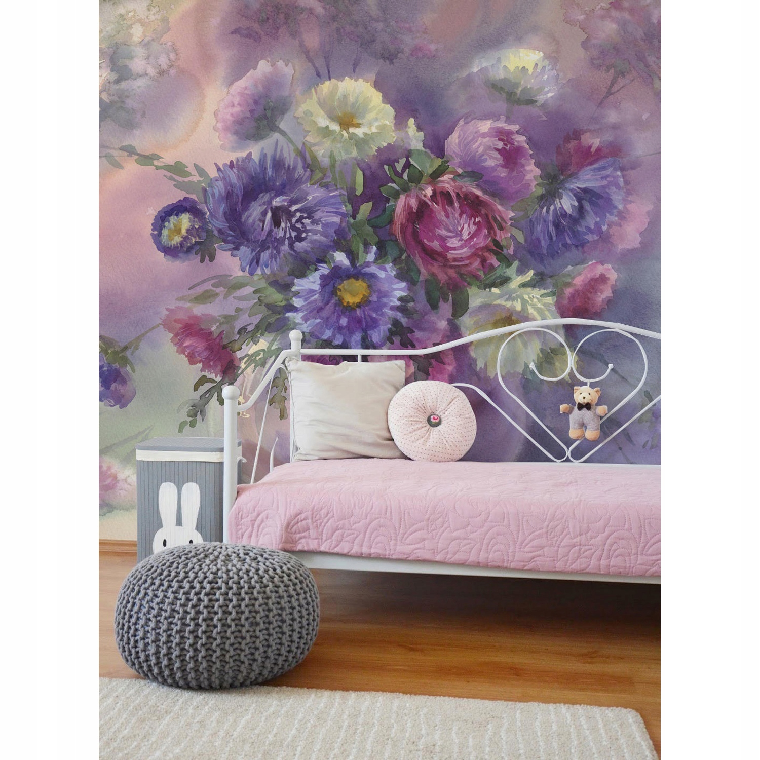 

Tapeta flizelinowa Piękne malowane kwiaty 152x104