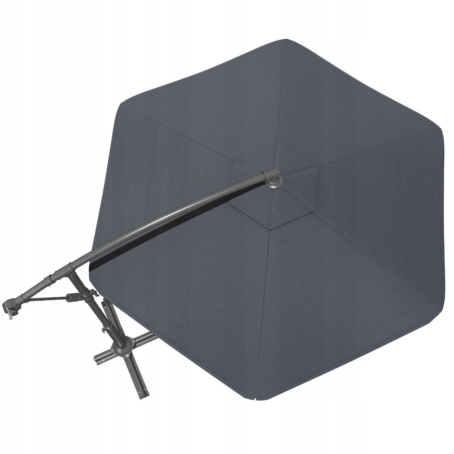 PARASOL OGRODOWY z WYSIĘGNIKIEM I FALBANĄ DUŻY SKŁADANY SOLIDNY +POKROWIEC Producent inna