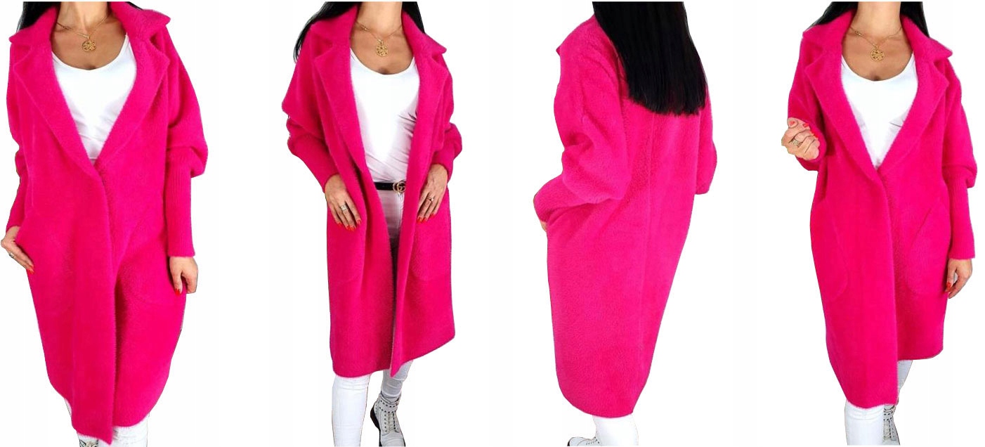 

Płaszcz Alpaka Długi Płaszczyk Wełna Kurtka XL