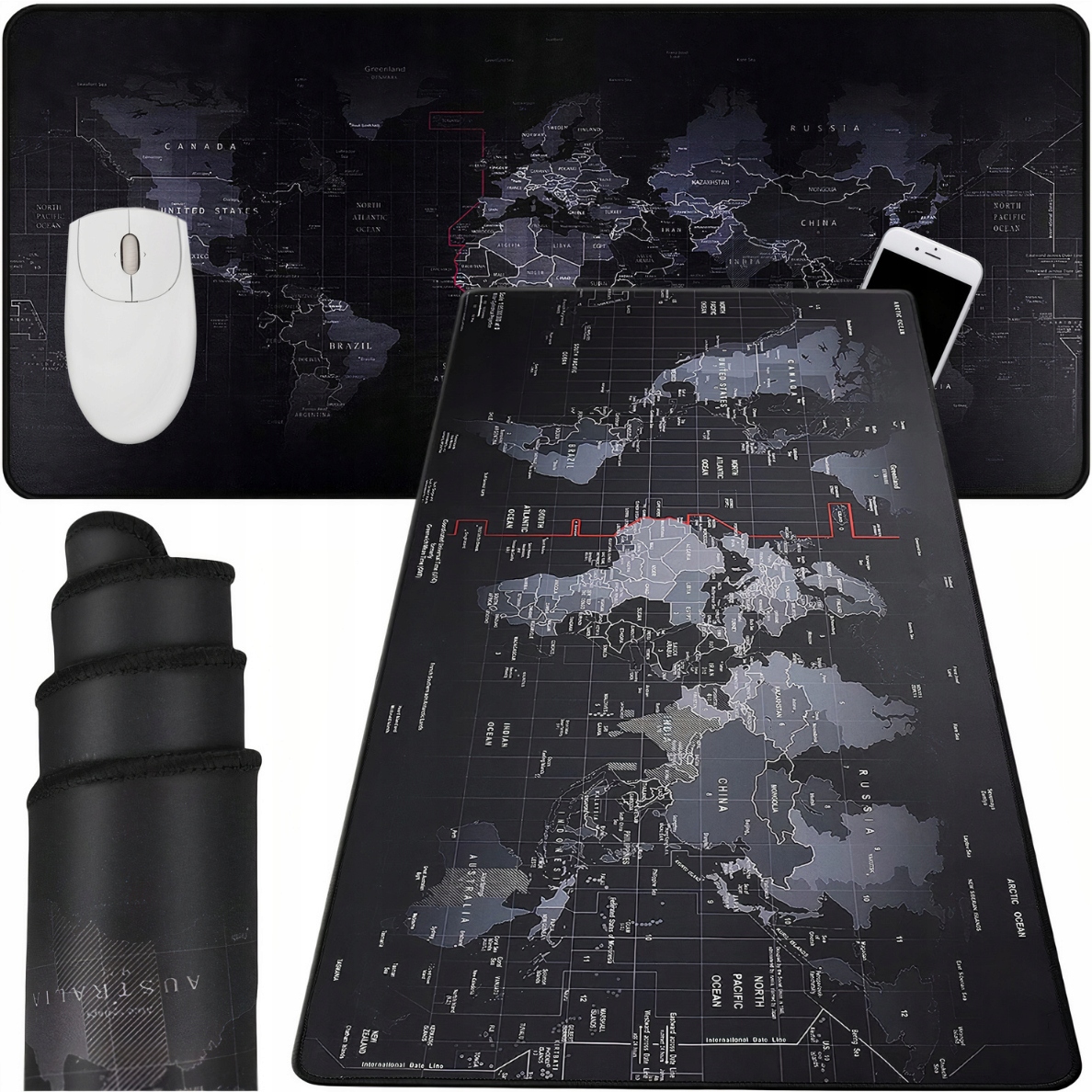 

Duża Mapa Świata Podkładka Ochronna Na Biurko Mata