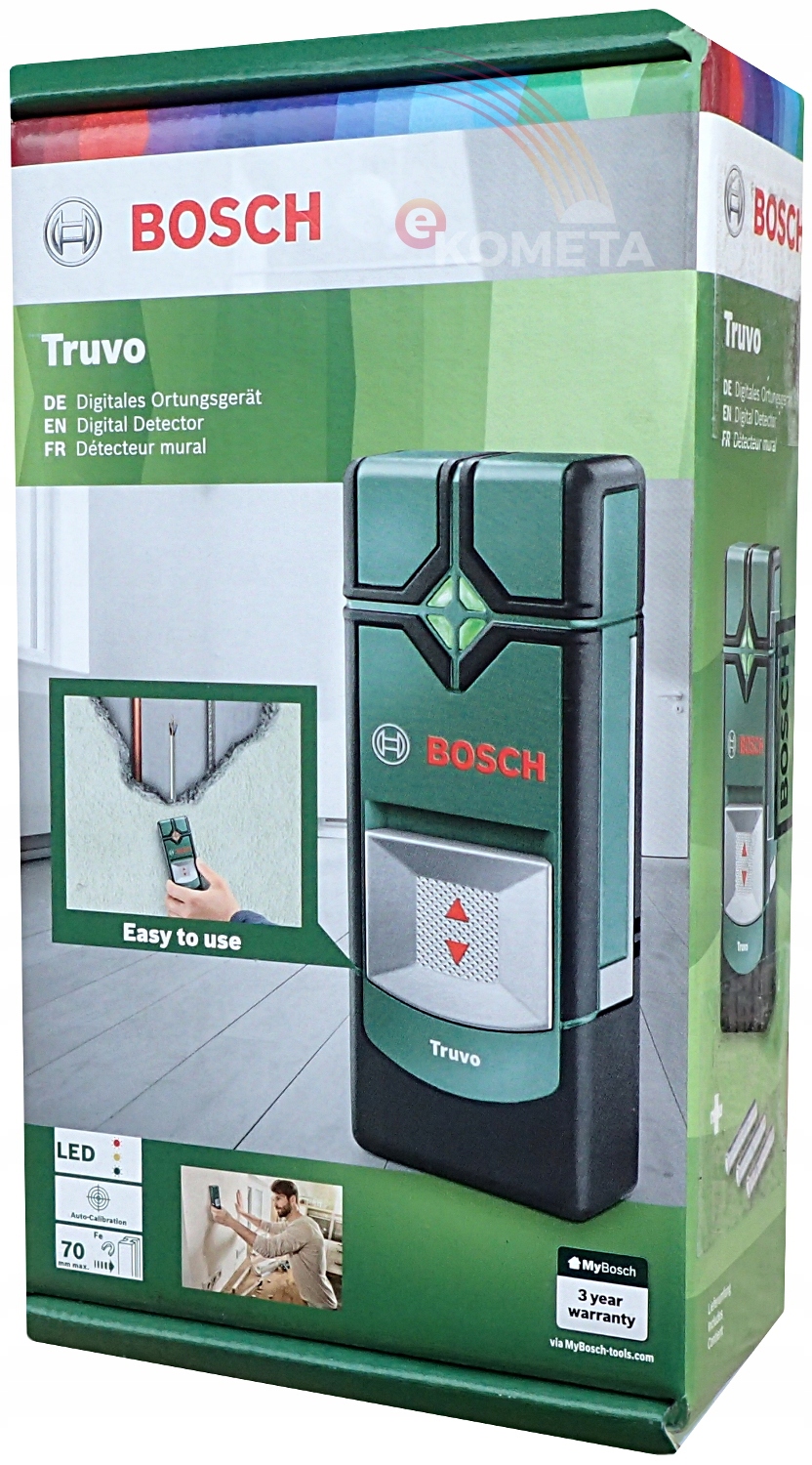 Bosch Truvo Detektor Wykrywacz Kabli Przewodów Rur Metalu Metali