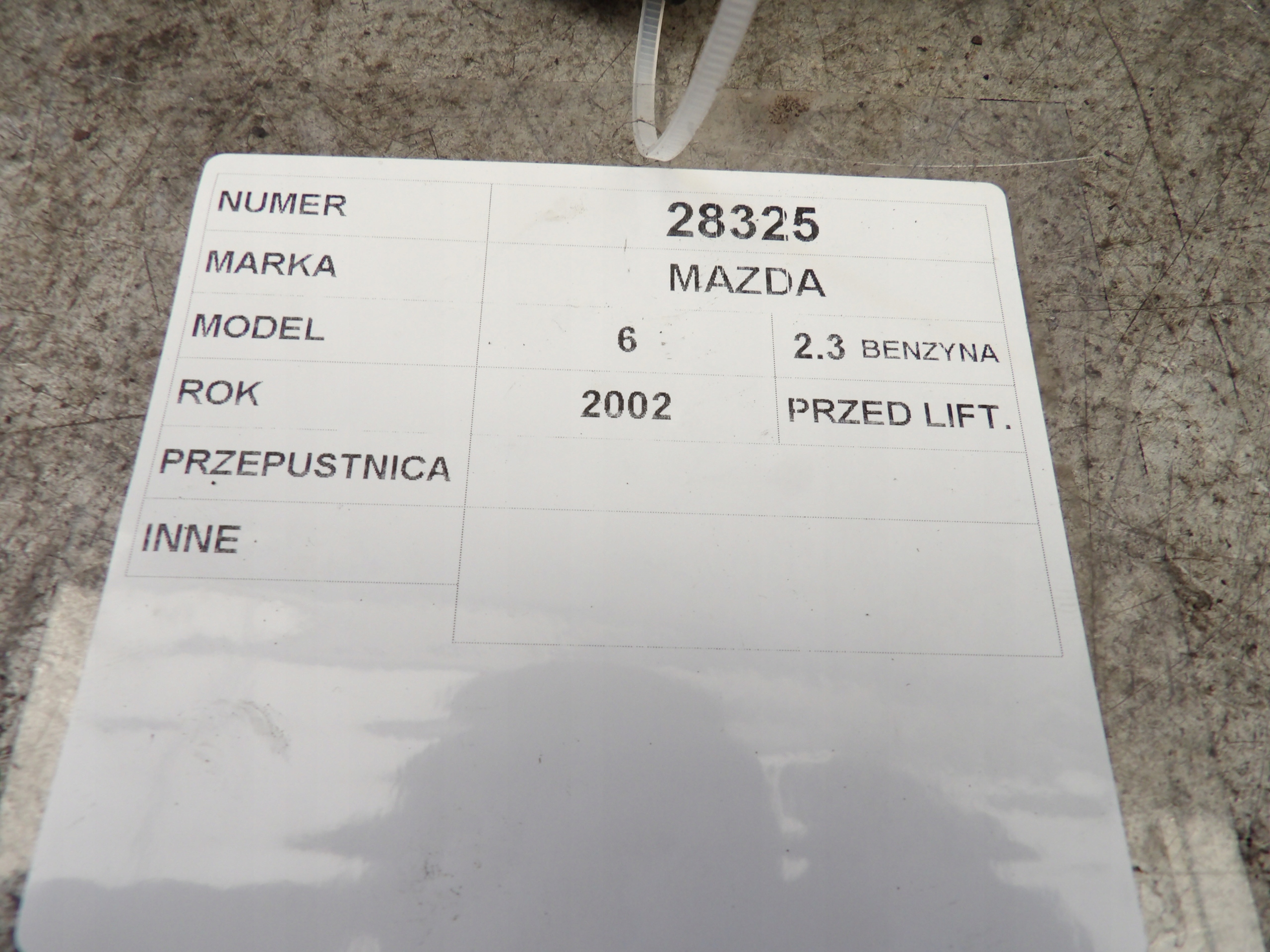 Mazda 6 Valvola a farfalla VP2ALU-BB LF17