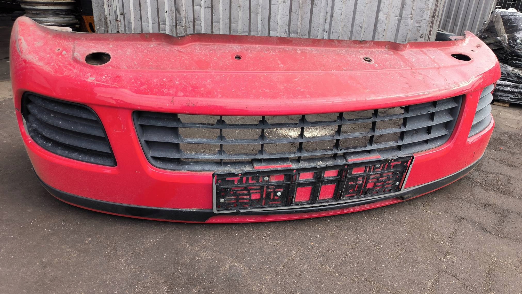 bumper front red FIAT PUNTO II