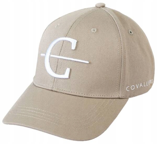 Czapka z daszkiem baseball Covalliero Beige beżowa uniwersalny regulowana