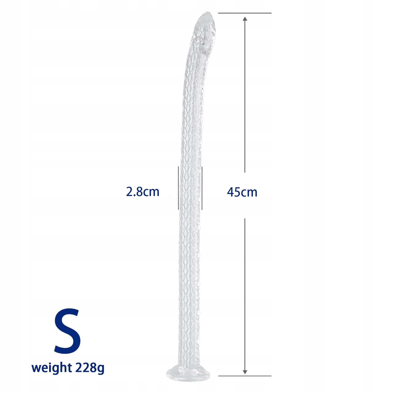 EXTRA LONG DILDO Analny 45cm Z Przyssawką Dla Kobiet I Mężczyzn — miniatura 2