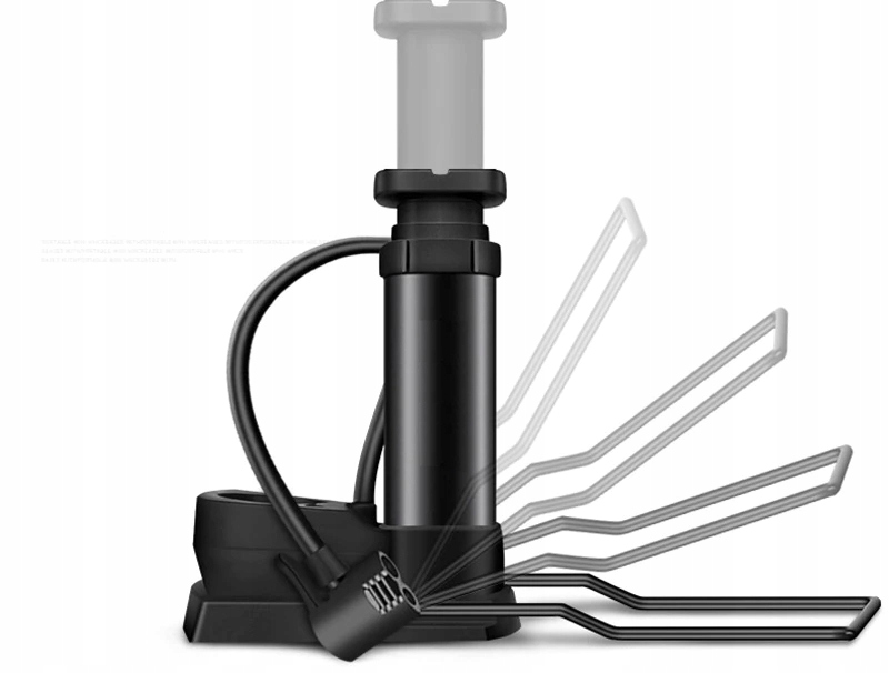 POMPKA NOŻNA ALUMINIOWA do SAMOCHODU ROWERU SUPER Model RĘCZNA