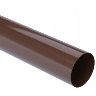 

Rura spustowa 1mb Galeco Pcv 100mm brąz czekolada