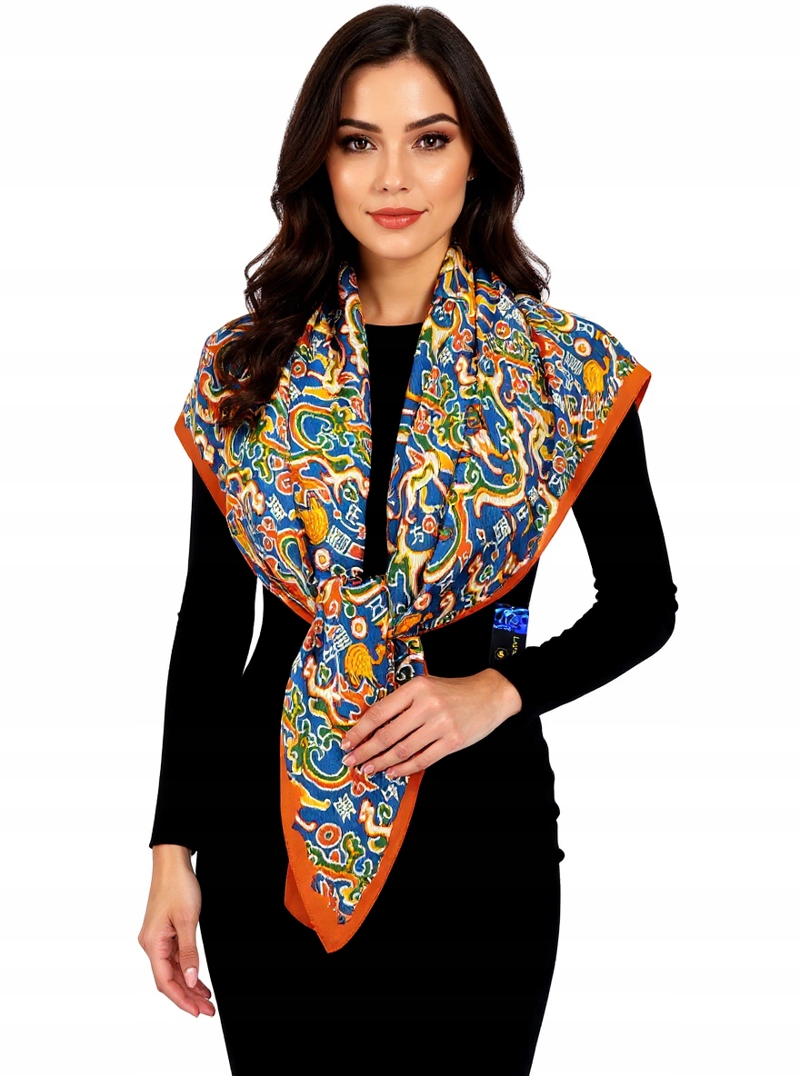 Hedvábný Šátek 100% Přírodní Hedvábí Morušová Značka Kvalita Hq